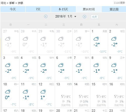 15天天气预报查询，让你出门不迷茫