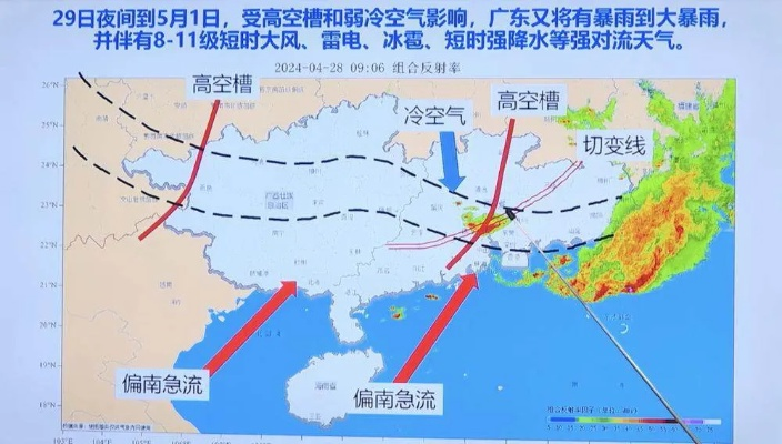 广东天气最新预报，强对流天气来袭，多地迎雷雨大风与降温